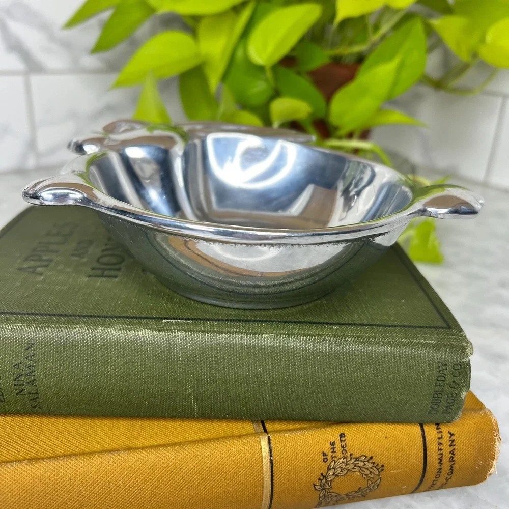Arthur Court Designs Bunny Childrens Bowl Aluminum Rabbit Dish 6 Inch